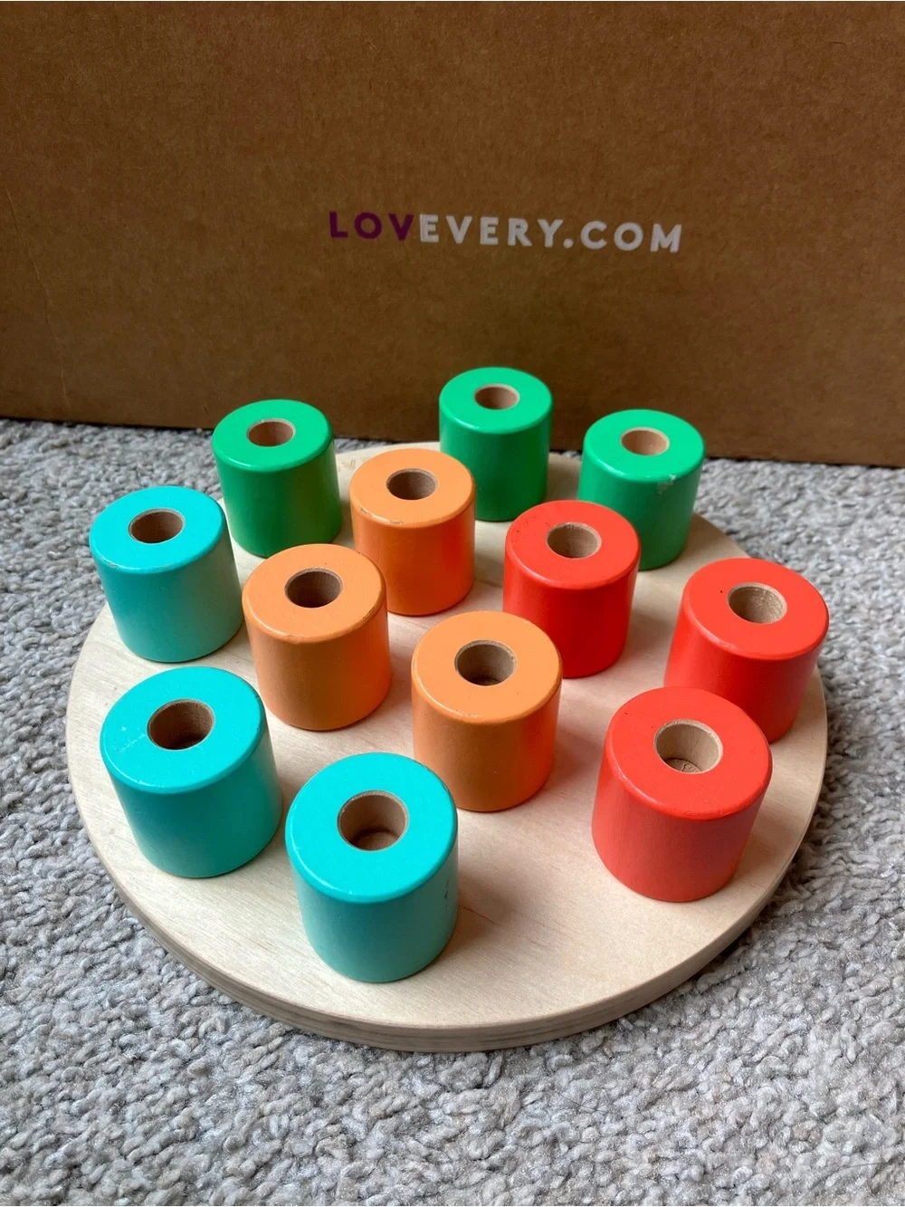 Lovevery Wooden Peg Board Toy - Adventure Play Kit - Complete